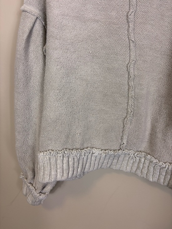 Free People We The Free Light Cream Button-Front Knit Bomber Jacket Medium - Picture 7 of 8